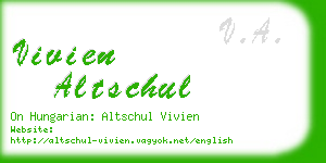 vivien altschul business card